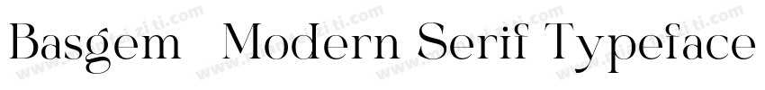 Basgem – Modern Serif Typeface字体转换